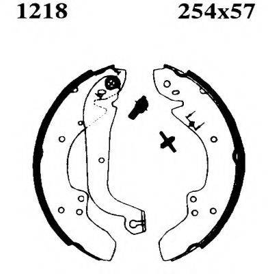 BSF 01218 Комплект тормозных колодок