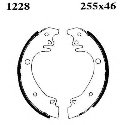 BSF 01228 Комплект тормозных колодок