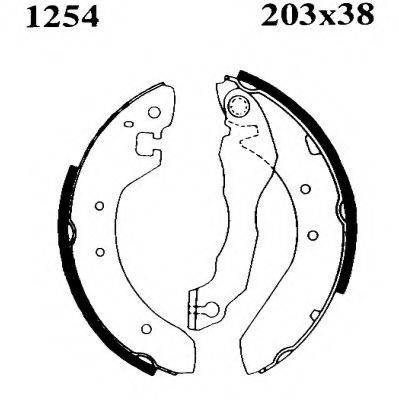 Комплект тормозных колодок BSF 01254