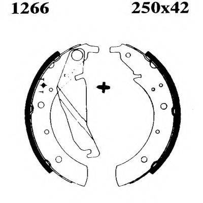 BSF 01266 Комплект тормозных колодок