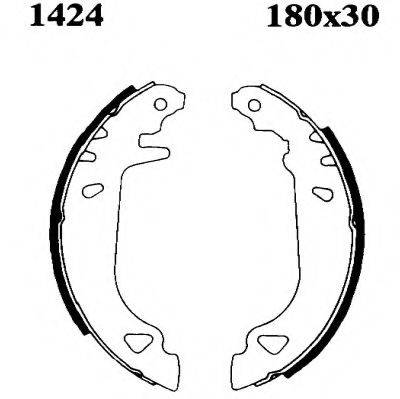 BSF 01424 Комплект тормозных колодок