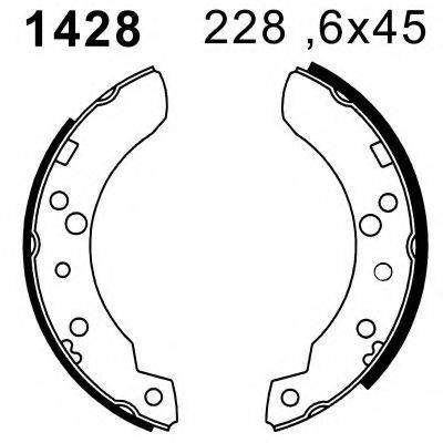 BSF 01428 Комплект тормозных колодок