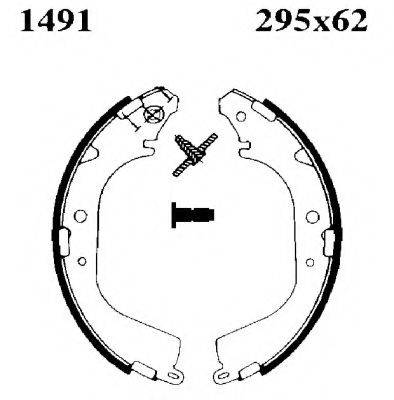 BSF 01491 Комплект тормозных колодок