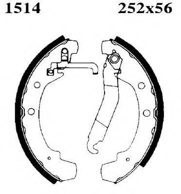 Комплект тормозных колодок BSF 01514
