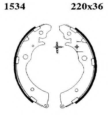 BSF 01534 Комплект тормозных колодок