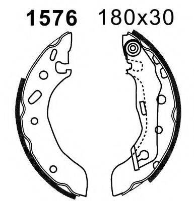 Комплект гальмівних колодок BSF 01576