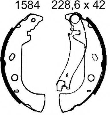 BSF 01584 Комплект тормозных колодок