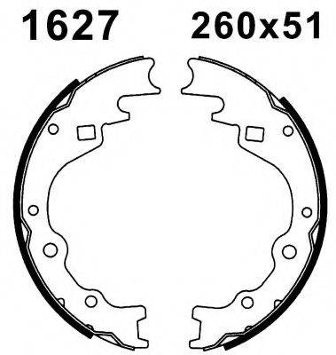 Комплект тормозных колодок BSF 01627
