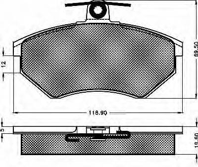 BSF 10256 Комплект гальмівних колодок, дискове гальмо