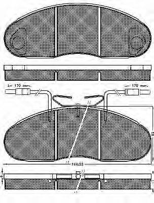 Комплект гальмівних колодок, дискове гальмо BSF 10295