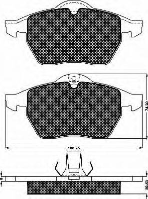 Комплект гальмівних колодок, дискове гальмо BSF 10339