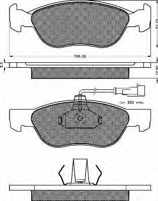 BSF 10400 Комплект тормозных колодок, дисковый тормоз