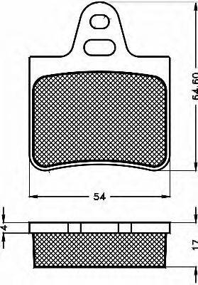 BSF 10450 Комплект тормозных колодок, дисковый тормоз