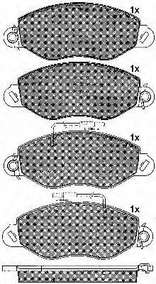 Комплект гальмівних колодок, дискове гальмо BSF 10796
