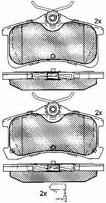 BSF 10821 Комплект тормозных колодок, дисковый тормоз