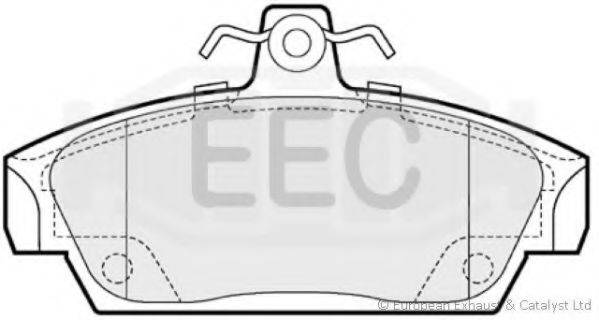 Комплект гальмівних колодок, дискове гальмо EEC BRP0659