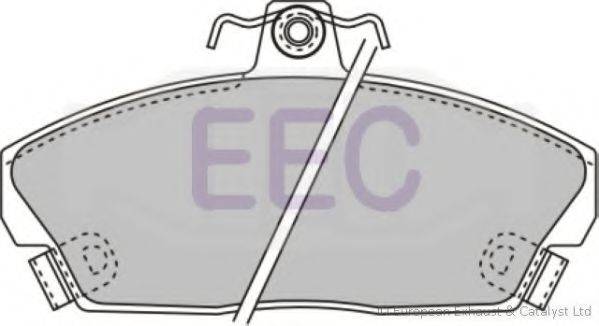 Комплект гальмівних колодок, дискове гальмо EEC BRP0689