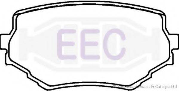 Комплект гальмівних колодок, дискове гальмо EEC BRP0903