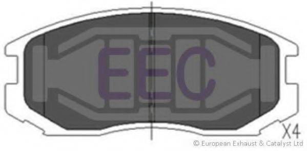 Комплект гальмівних колодок, дискове гальмо EEC BRP1072