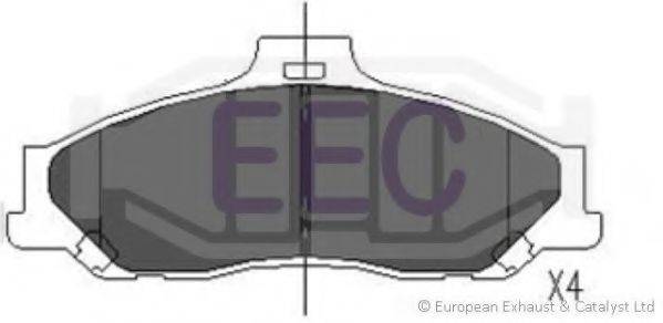 Комплект гальмівних колодок, дискове гальмо EEC BRP1149