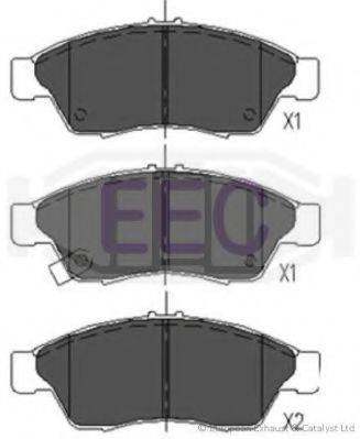 Комплект тормозных колодок, дисковый тормоз EEC BRP1255