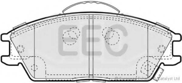 Комплект гальмівних колодок, дискове гальмо EEC BRP1310