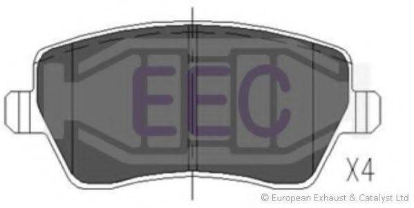 Комплект гальмівних колодок, дискове гальмо EEC BRP1466