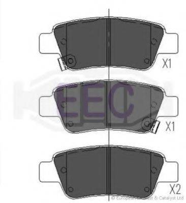 EEC BRP1583 Комплект тормозных колодок, дисковый тормоз