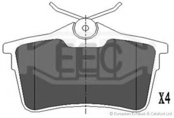 Комплект тормозных колодок, дисковый тормоз EEC BRP1659
