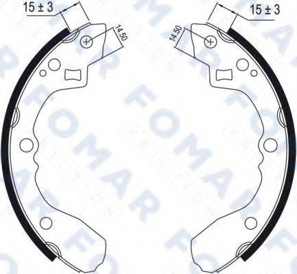 FOMAR FRICTION FO0464 Комплект тормозных колодок