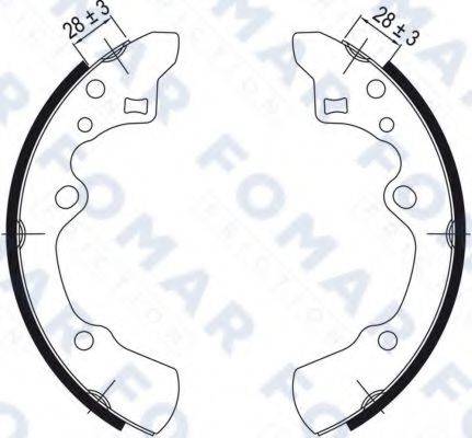 FOMAR FRICTION FO0525 Комплект тормозных колодок