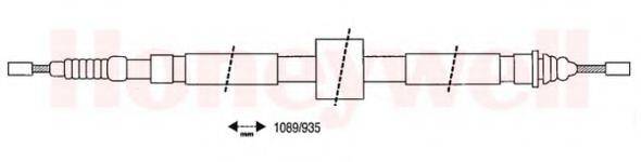 BENDIX 431069B Трос, стоянкова гальмівна система