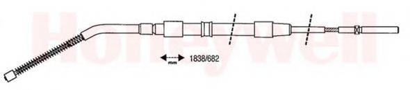Трос, стоянкова гальмівна система BENDIX 432011B
