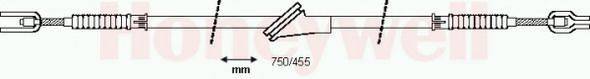 BENDIX 432166B Трос, стояночная тормозная система