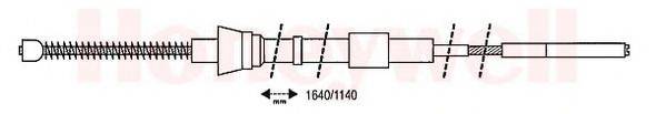 BENDIX 432707B Трос, стоянкова гальмівна система