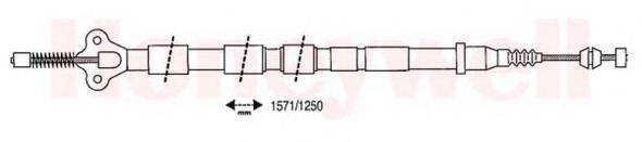 BENDIX 434381B Трос, стоянкова гальмівна система