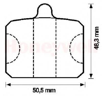 Комплект тормозных колодок, дисковый тормоз BENDIX 571816B