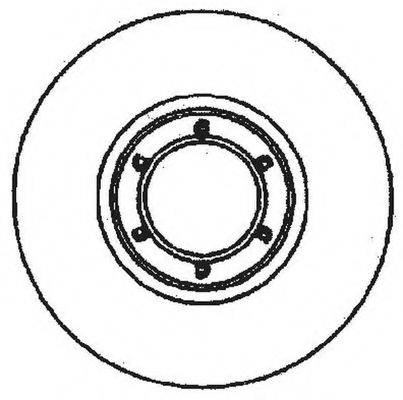 Тормозной диск BENDIX 561171BC