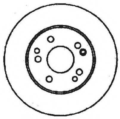 Тормозной диск BENDIX 561389B