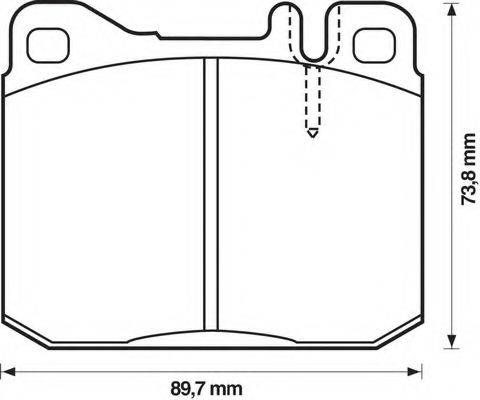 Комплект тормозных колодок, дисковый тормоз BENDIX 571278B