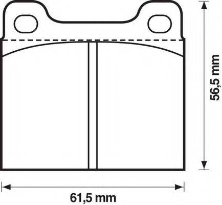 Комплект тормозных колодок, дисковый тормоз BENDIX 571279X