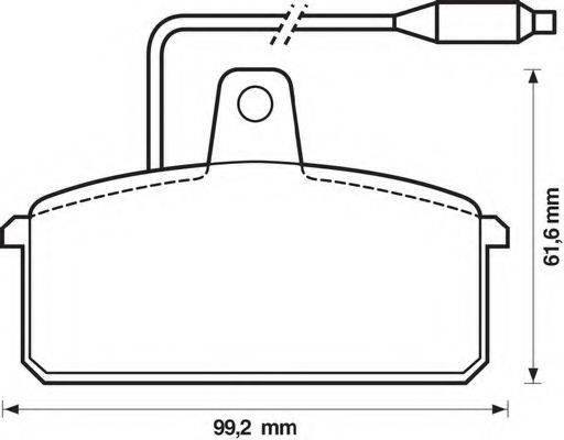 BENDIX 571318B Комплект тормозных колодок, дисковый тормоз