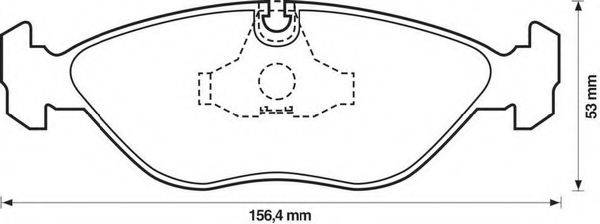 Комплект тормозных колодок, дисковый тормоз BENDIX 571465B