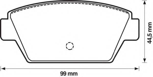 BENDIX 572159B Комплект тормозных колодок, дисковый тормоз