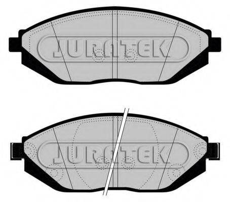 Комплект гальмівних колодок, дискове гальмо JURATEK JCP8046