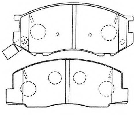 FIT FP0263 Комплект тормозных колодок, дисковый тормоз