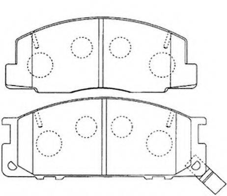 FIT FP0355 Комплект тормозных колодок, дисковый тормоз
