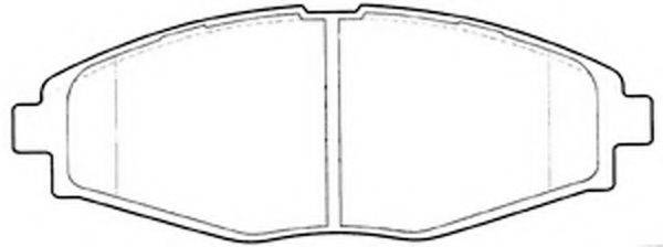 Комплект тормозных колодок, дисковый тормоз FIT FP1321