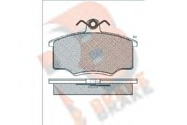 Комплект тормозных колодок, дисковый тормоз R BRAKE RB0865