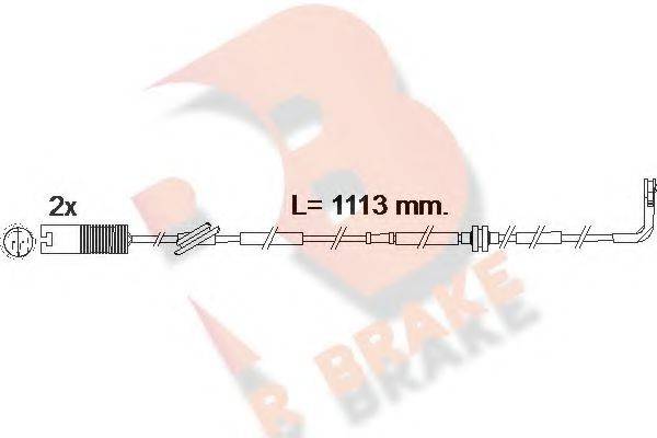 R BRAKE 610299RB Сигнализатор, износ тормозных колодок